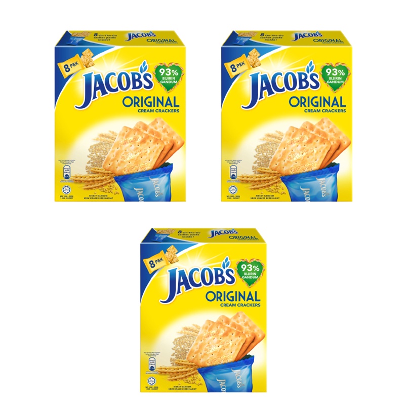 [Bundle of 3] Jacob's Cream Cracker Multipack 240g Shopee Singapore