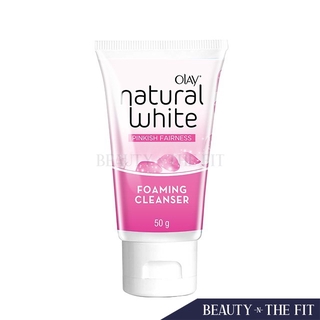 olay natural white face wash