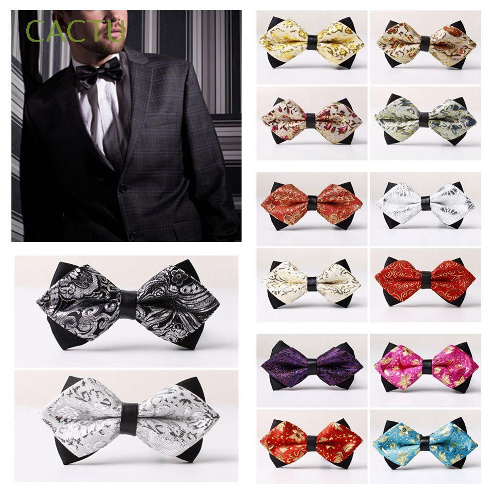 Classic Men Luxury Fashion Formal Party Satin Tuxedo Wedding Bow Tie Necktie