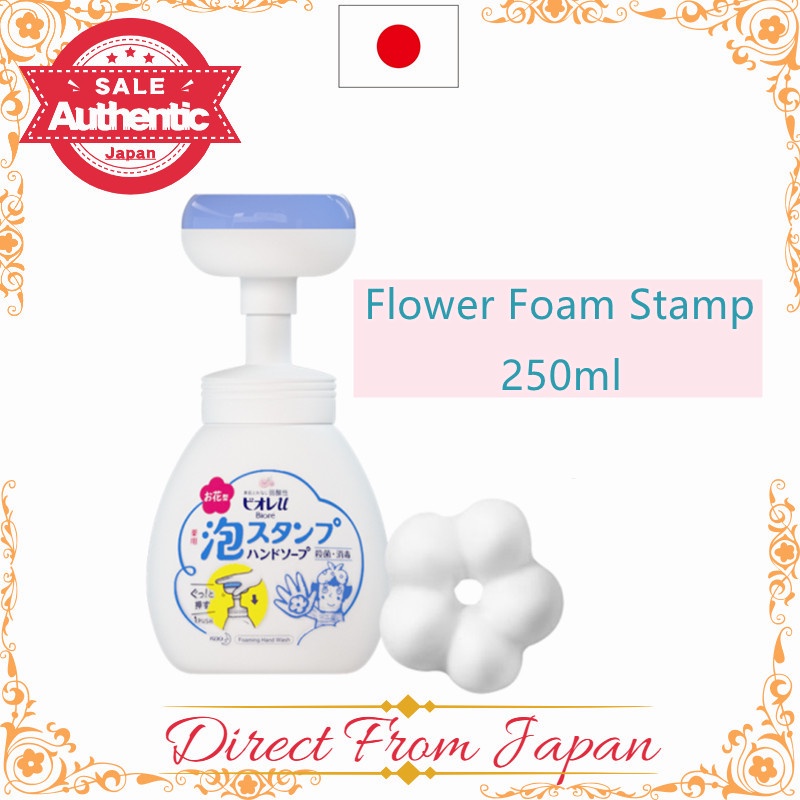 【Direct from Japan】Kao Biore u Flower Foam Stamp Hand Wash 250ml Hand