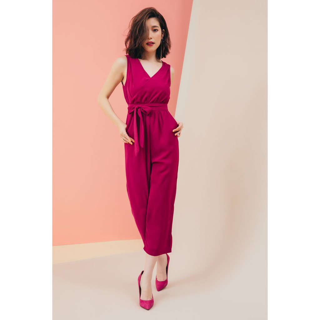 jumpsuit magenta
