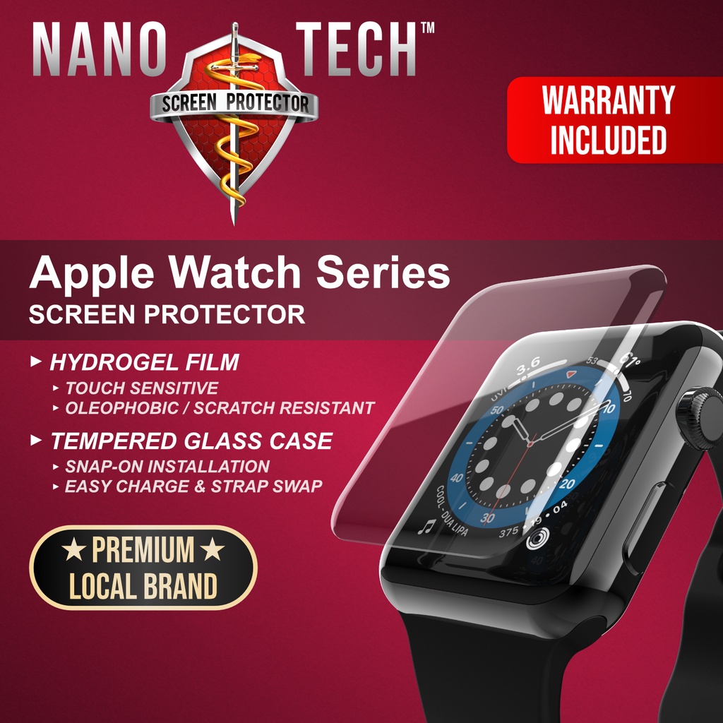 Nanotech Screen Protector For Apple Watch Series 7/6/5/4/3/2/1/SE