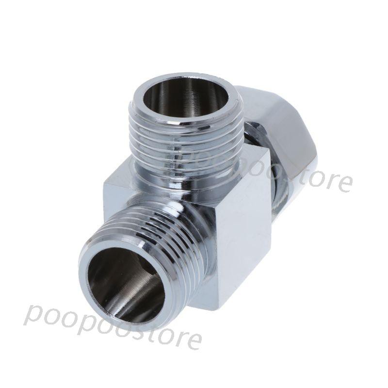 Po 1 2 Brass Chrome 3 Way Diverter Hose Fitting Tee Shopee Singapore