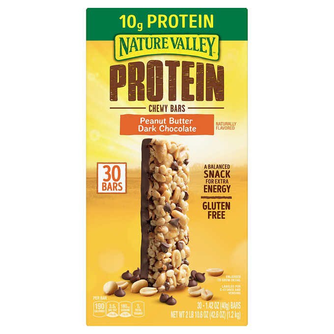 Nature Valley Protein Bar Peanut Butter Dark Chocolate 1 2kg 40g X 30 Bars Shopee Singapore