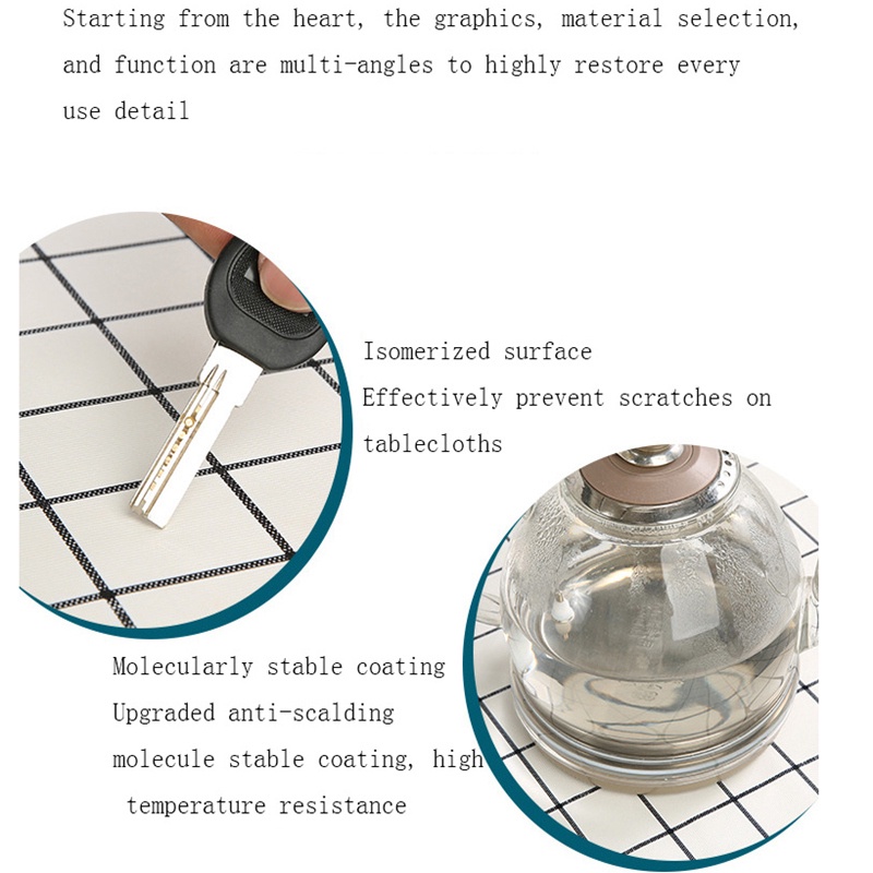 PVC Round Tablecloth Waterproof Oilproof Wipeable Restaurant Cafe Dining Table Cloth Home Decoration