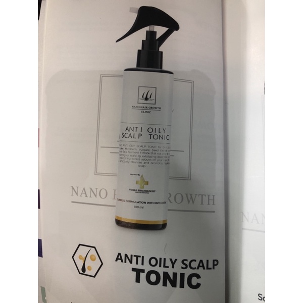 Nano hair growth anti oily scalp TONIC | Shopee Singapore