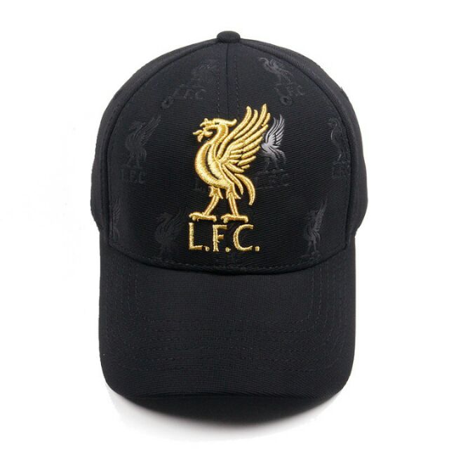liverpool black baseball cap