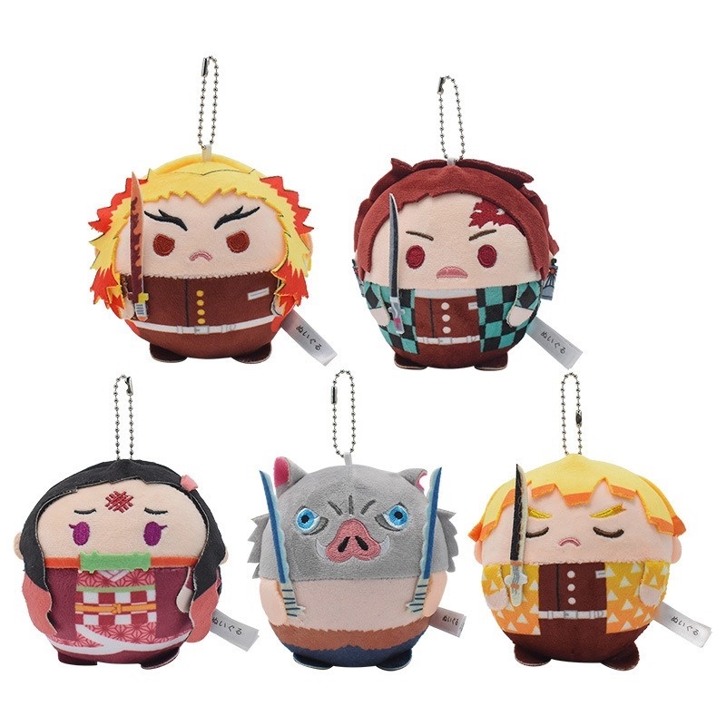 Anime Demon Slayer Plush Toy Cute Keychain Tanjirou Nezuko Shopee
