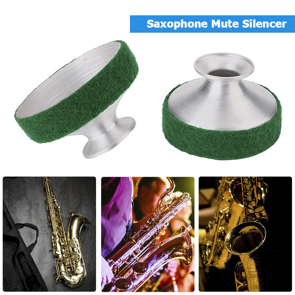 Tenor Saxophone Mute Aluminum Alloy Sax Sound Dampener Practice