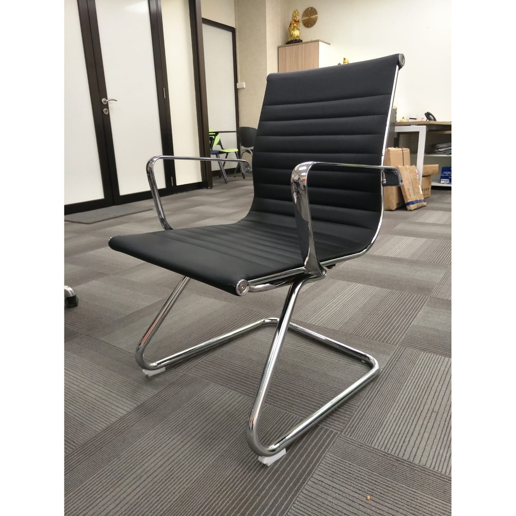 free delivery ms8801c full pu leather low back home office chair no  wheels conference chair bowshaped computer chair