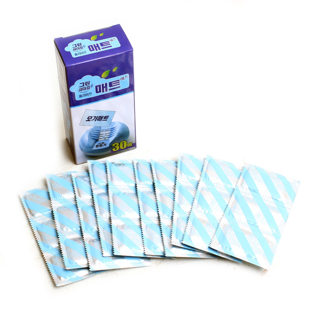 Electric Mosquito Mats Repellent Incense Replacement mat 30PCS/PACK KOREA Shopee Singapore