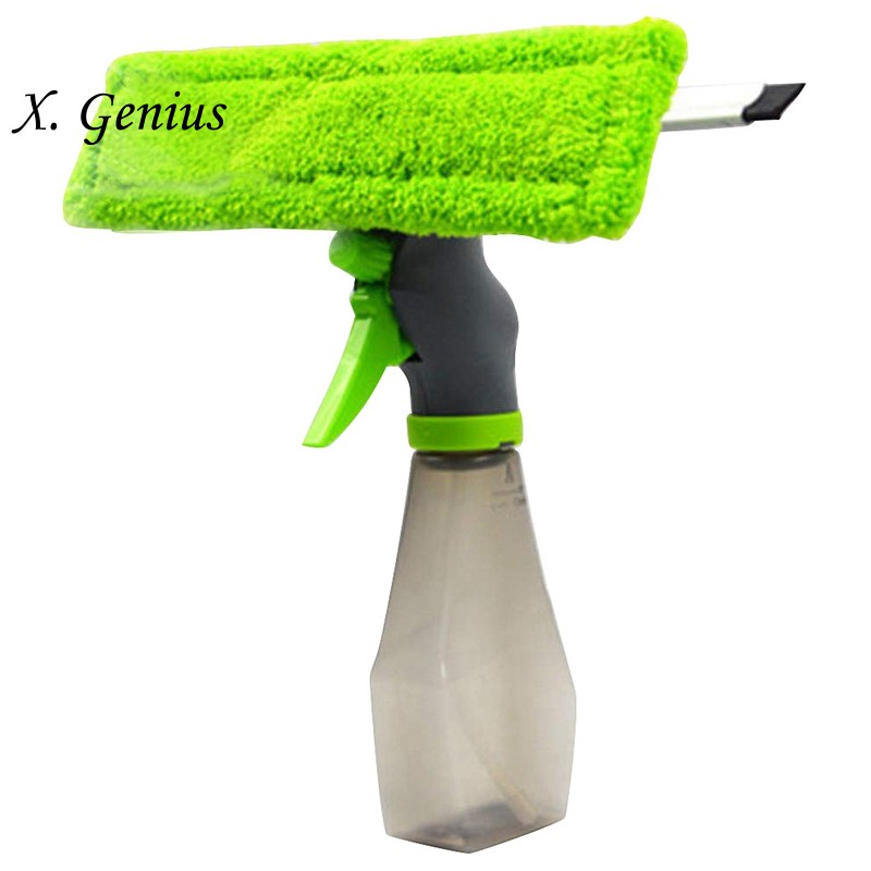 3 In 1 Double Sided Water Glass Wash Wiper Window Cleaner Spray Bottle Wiper Squeegee Microfibre Cloth Pad Kit Car Cleaning And Maintenance Shopee Singapore