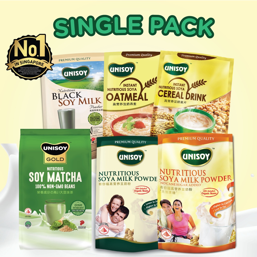 UNISOY Nutritious Soy Milk / Black Soy / Soy Matcha / Soy Cereal / Soy
