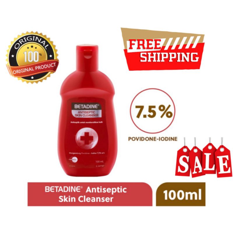 Betadine antiseptic skin cleanser 100ml antiseptic Liquid Bath Soap
