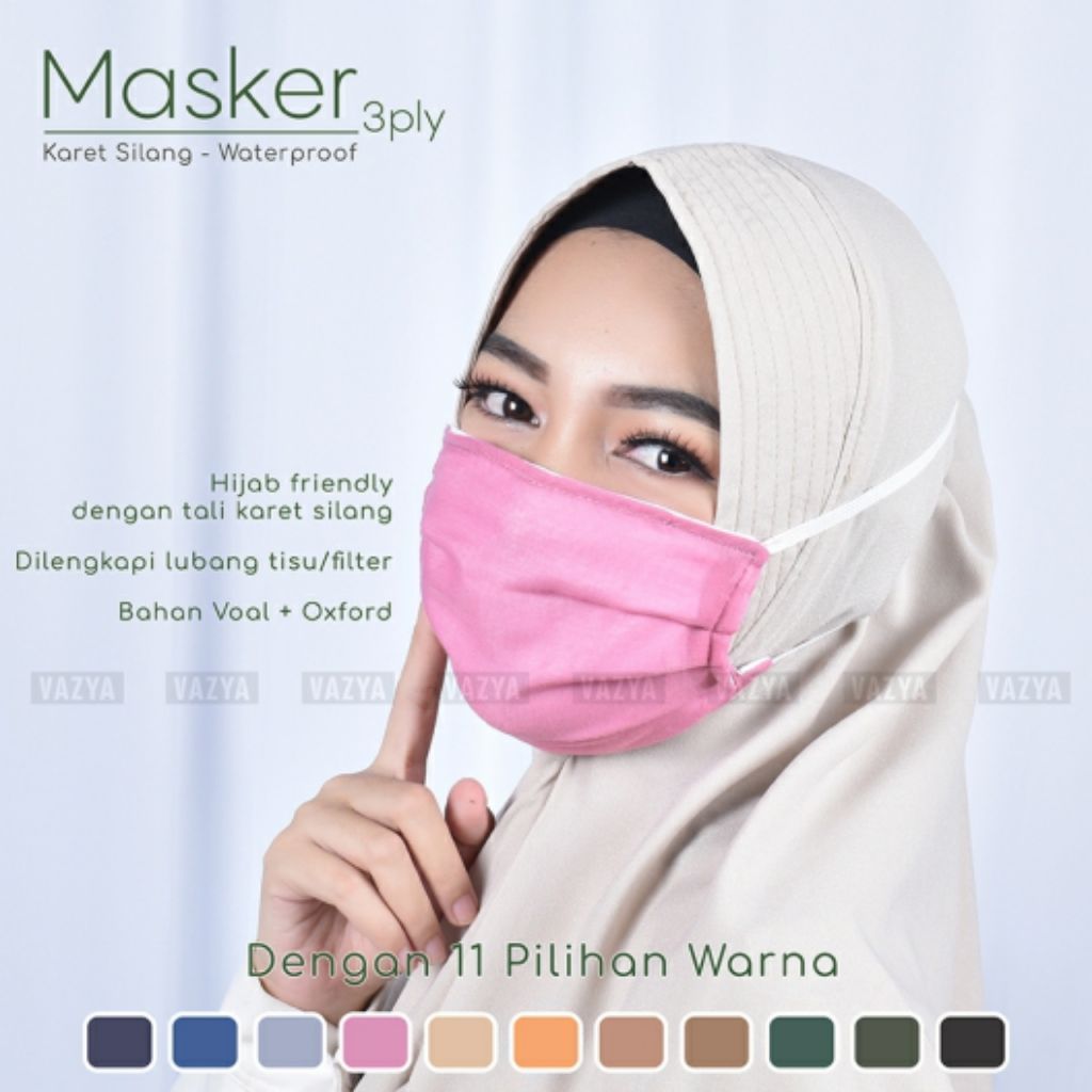 Oxford Waterproof 3 Ply Reusable Washable Breathable Oxford Waterproof 3 Ply Reusable Washable Breathable