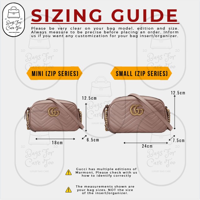 gucci marmont bag organizer