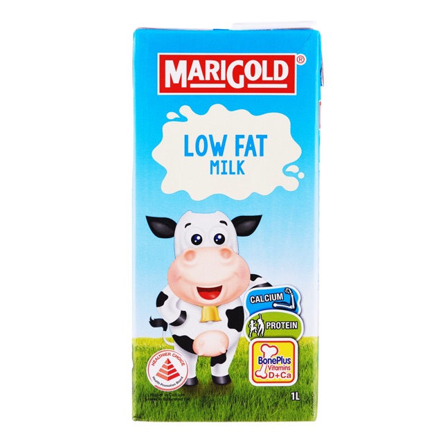 Marigold UHT Low Fat Milk 1 litter/ UHT Low Fat Milk Shopee Singapore