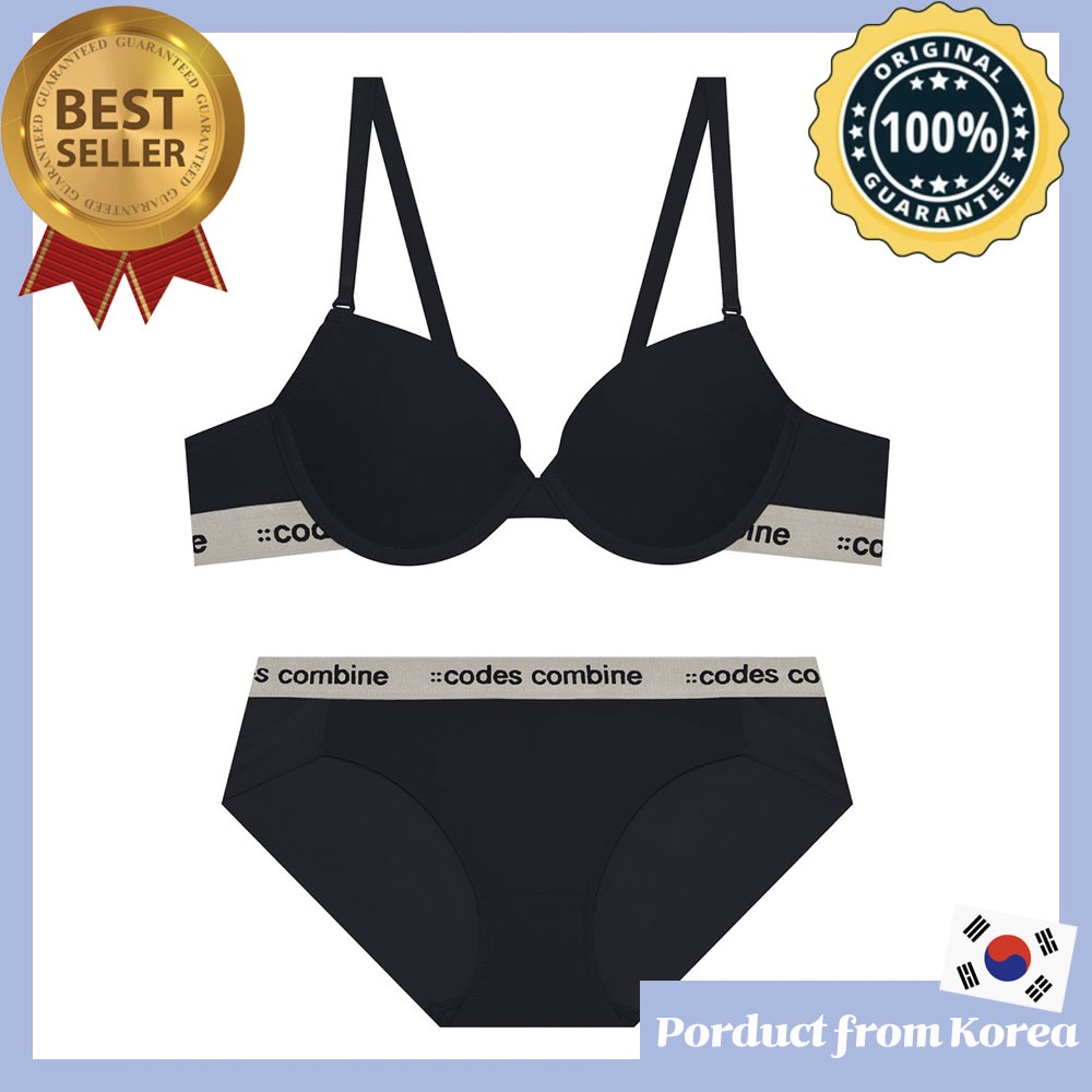 CODES COMBINE UNDER WEAR BRA & PANTY SET (BLACK) Shopee Singapore