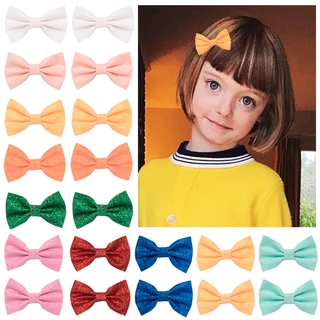 Ready Stock  1Pcs Baby Hairclip Candy Glitter Sequin Small Hairpin Solid Bow Children's Kids Hair Accessories #6