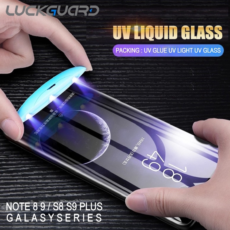 5d Uv Liquid Curved Full Glue Tempered Glass For Samsung S8 S9 S10 S20