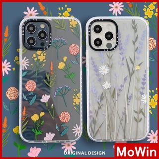 Mowin - iPhone Case Soft Case TPU Transparent Shockproof Thickened Flower Style For iPhone 12 Pro Max Xr Pro SE SE2020 8 12 7 iphone XS mini Max 11 MAX 8plus 7plus 🥑MW🥝