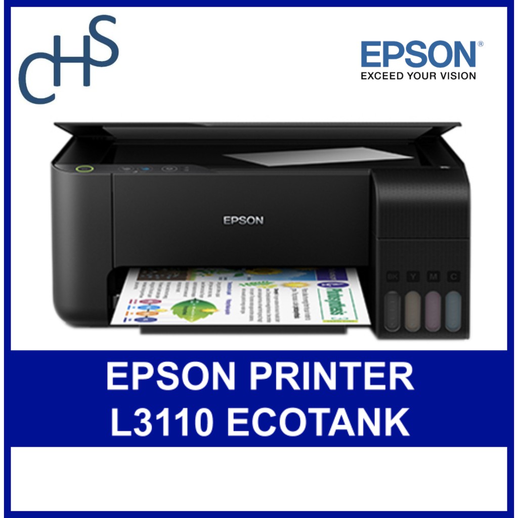 EPSON ECOTANK L3110 All In 1 Print Scan Copy Ink Tank Printer L 3110 ...