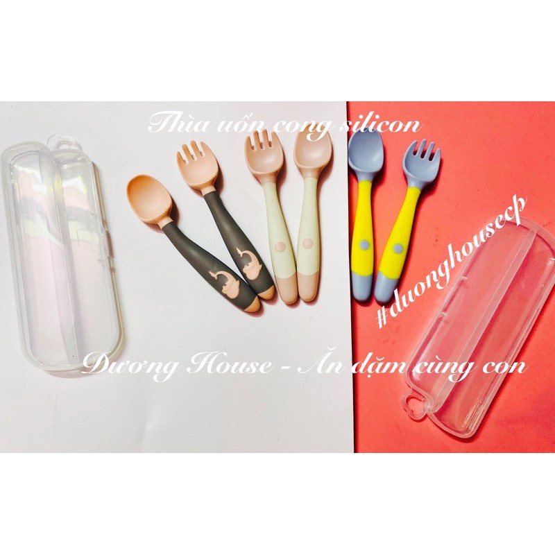 Spoons Forks With Bent Box Can Be Fed To Babies Shopee Singapore