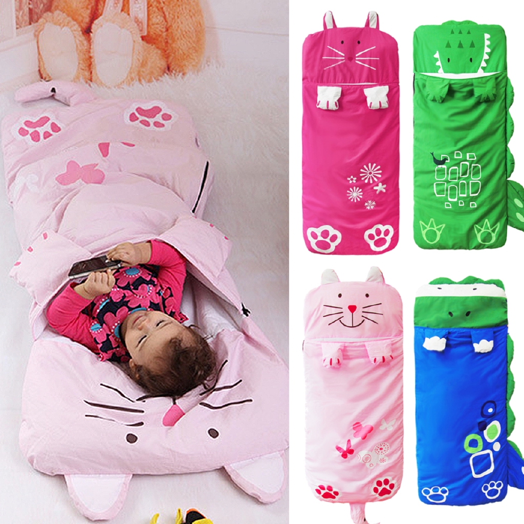 pink childrens sleeping bag
