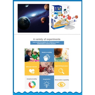 [TOYOYO] STEM DIY 3D Space Planet Solar System Kit With 9 Planets Model Science Learning Toy | Painting Activity #3