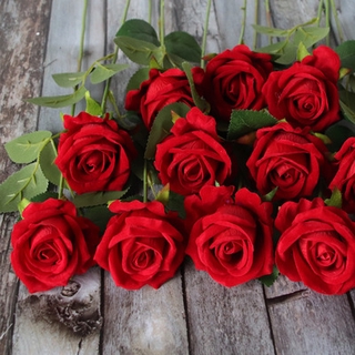 Silk Roses Artificial Flowers Fake Flower Bouquet Rose Artificielle For Wedding Home Garden Decor Valentine's Day Gift