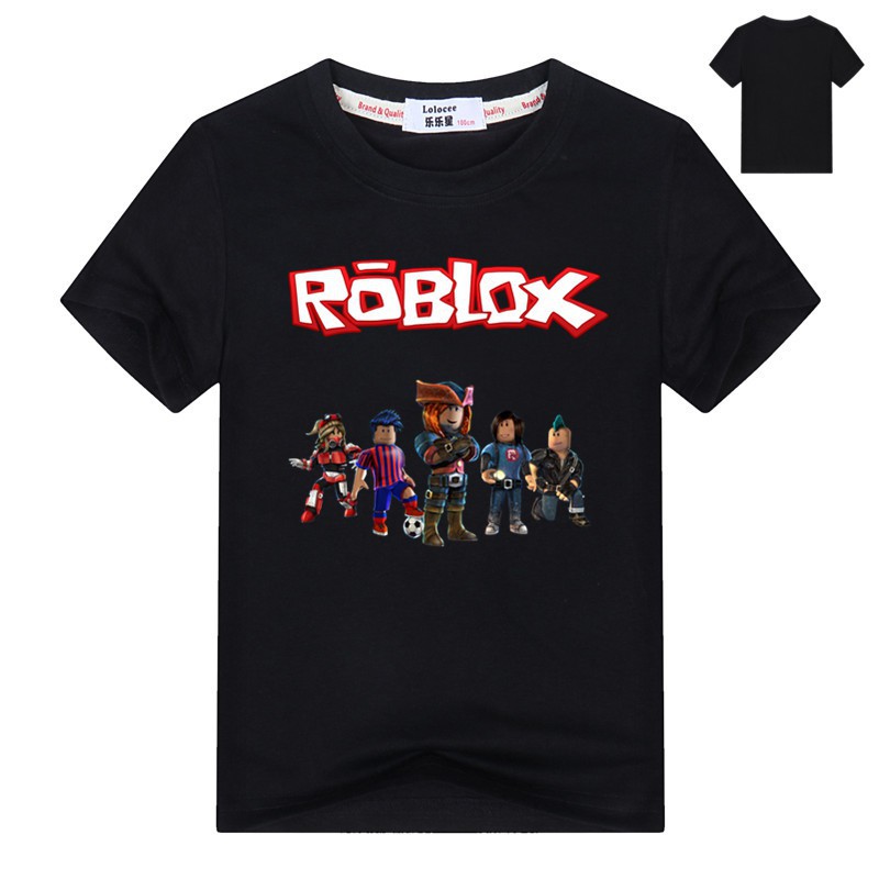 Boys Roblox Logo T Shirt Teenager Cartoon Game Tee Shirt Children Summer T Shirts Youth Cotton Tops Tee 3 14years Shopee Singapore - roblox straw hat shirt