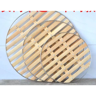 Bamboo Grid round Steamer Household Thickened Bamboo Plate for Streaming Bamboo Steamer Steaming Rack Steamed Matching Steamer Cloth/Bamboo Basket /Steam Cake / Huat Kuih / Bakul buluh kukus kuih / Fatt Gao basket #2