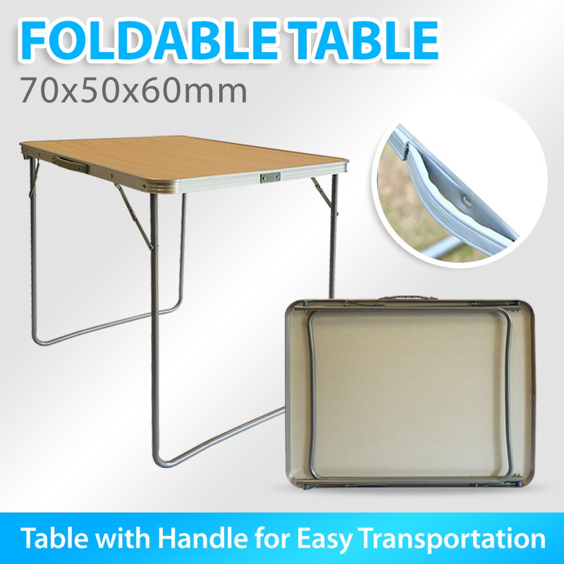 Foldable Table 70x50x60cm with carrying handle Shopee Singapore