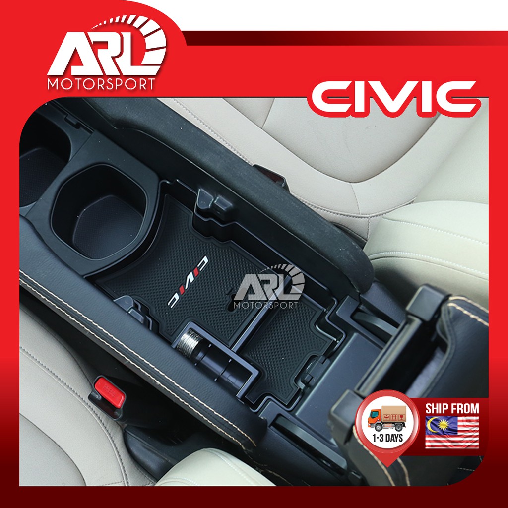 Honda Civic X Coin Box Center Console Armrest Storage Box Organizer