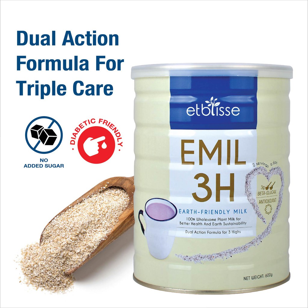 Etblisse Emil 3h Heart Friendly Plant Based Milk 600g Shopee Singapore