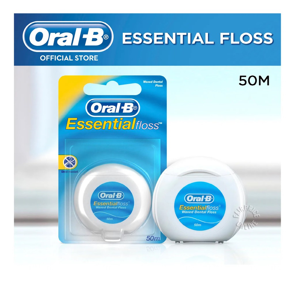 OralB Waxed Dental Floss Essential ( Bundle of 4 ) Shopee Singapore