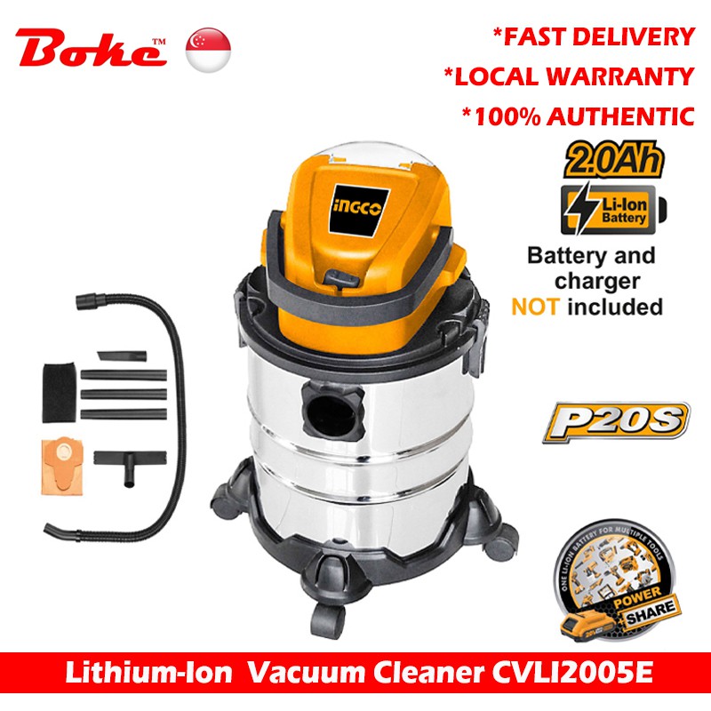 INGCO CVLI2005E LithiumIon vacuum cleaner Shopee Singapore