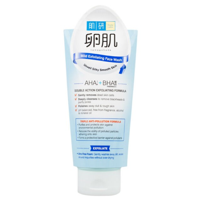 HADA LABO AHA/BHA EXFOLIATE FACE WASH 130G Shopee Singapore