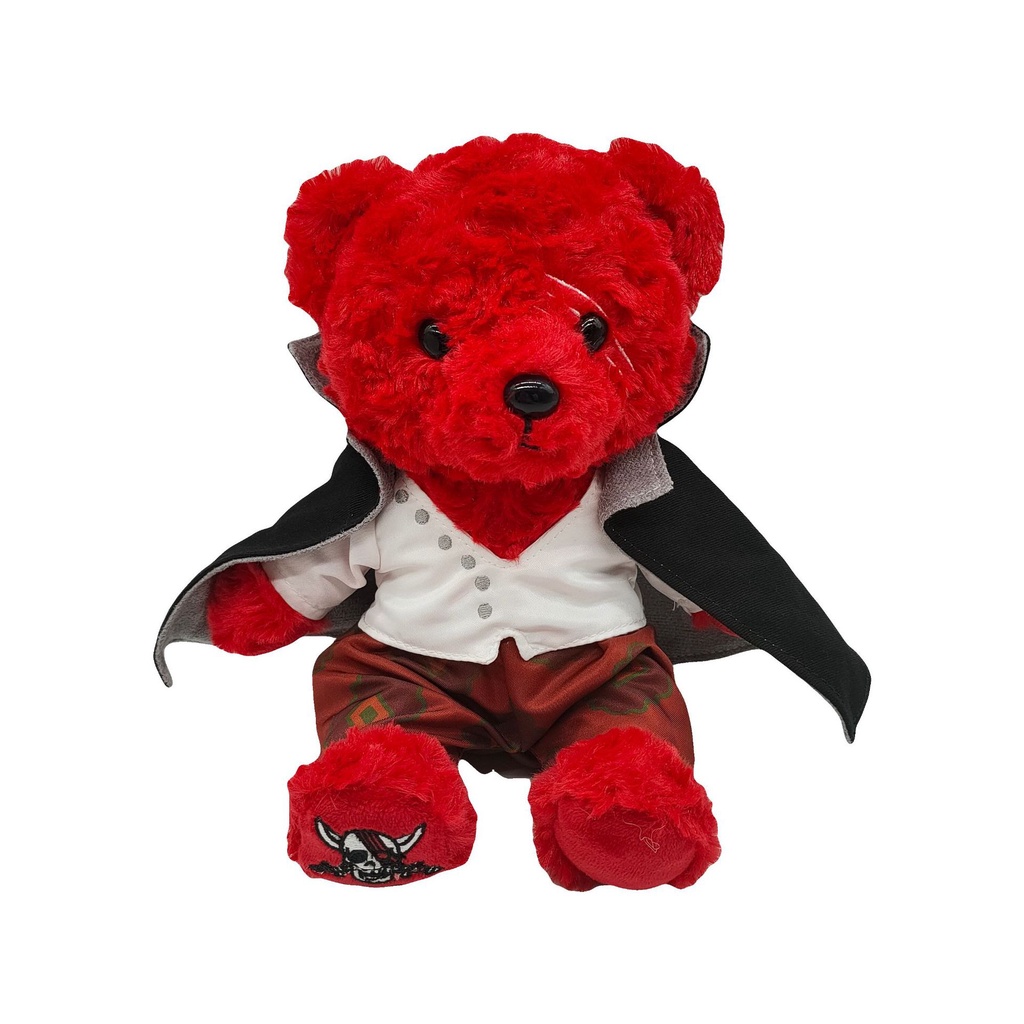 One Piece Plush Shanks Bear Red haired Sitting Position Soft Stuffed 