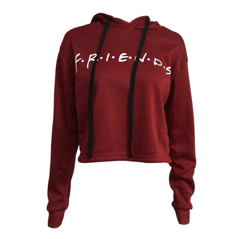 friends crop top hoodie