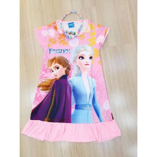 LOCALL SELLERGirls Sleeping Gown Kids Pyjamas Dress Drifit Dress ready stock PJELSA MINNIE POKEMON #8