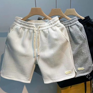 Wave Pattern Shorts Men's Design Niche Casual Five-Point Beach Pants Summer American Street Wear