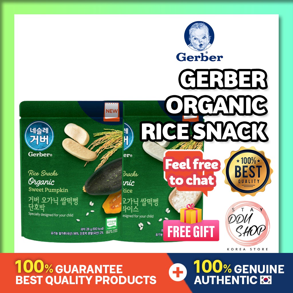gerber organic rice snack