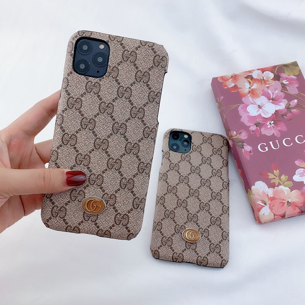 iPhone 11 Pro Max Phone Case with GUCCI Design Metal Logo ...