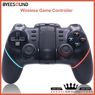 T6 Wireless Game Controller Bluetooth 2.4G Joystick Gamepad For PS3 PS4 Switch PC Mobile Phone Tablet TV Game Holder