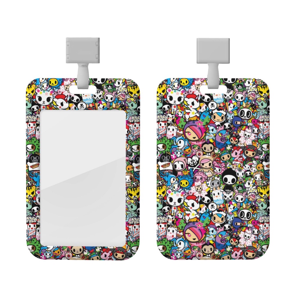 Tokidoki 7*11CM ID Badge Holder With Lanyard, Waterproof Plastic ID ...