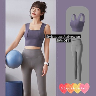 [SGLocalSeller] *Stylehouse Activewear Set Amber Sports Bra Top + Ashley Compression Yoga Workout Pants (MAKE IT A SET) #0