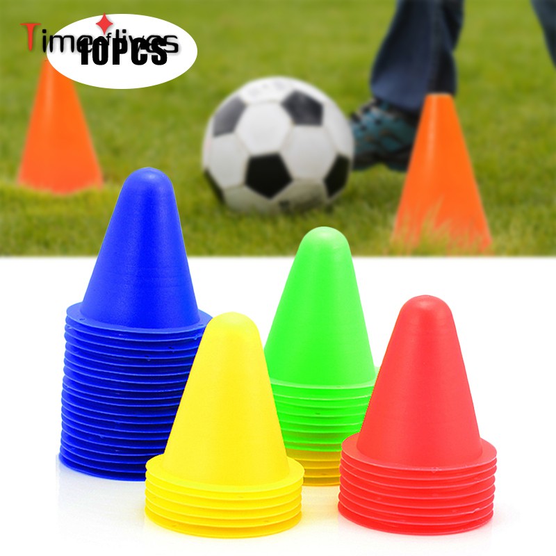 10pcs Soccer Training Cone Football Barriers Soccer Marker Holder Accessory New 