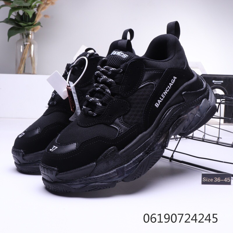 GT Batch Balenciaga Triple S Black White Red Made in italy