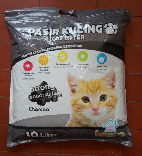 Pasir Kucing 10 Liter Charcoal/Arang  Shopee Singapore